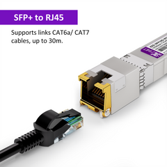 10GBASE-T SFP+ to RJ45 Transceiver, 1/2.5/5/10G Multi-Rate Copper SFP+ to Ethernet Module for Cisco SFP-10G-T-S, Ubiquiti UniFi UF-RJ45-10G, Mikrotik S+RJ10, Meraki, Netgear, D-Link and More