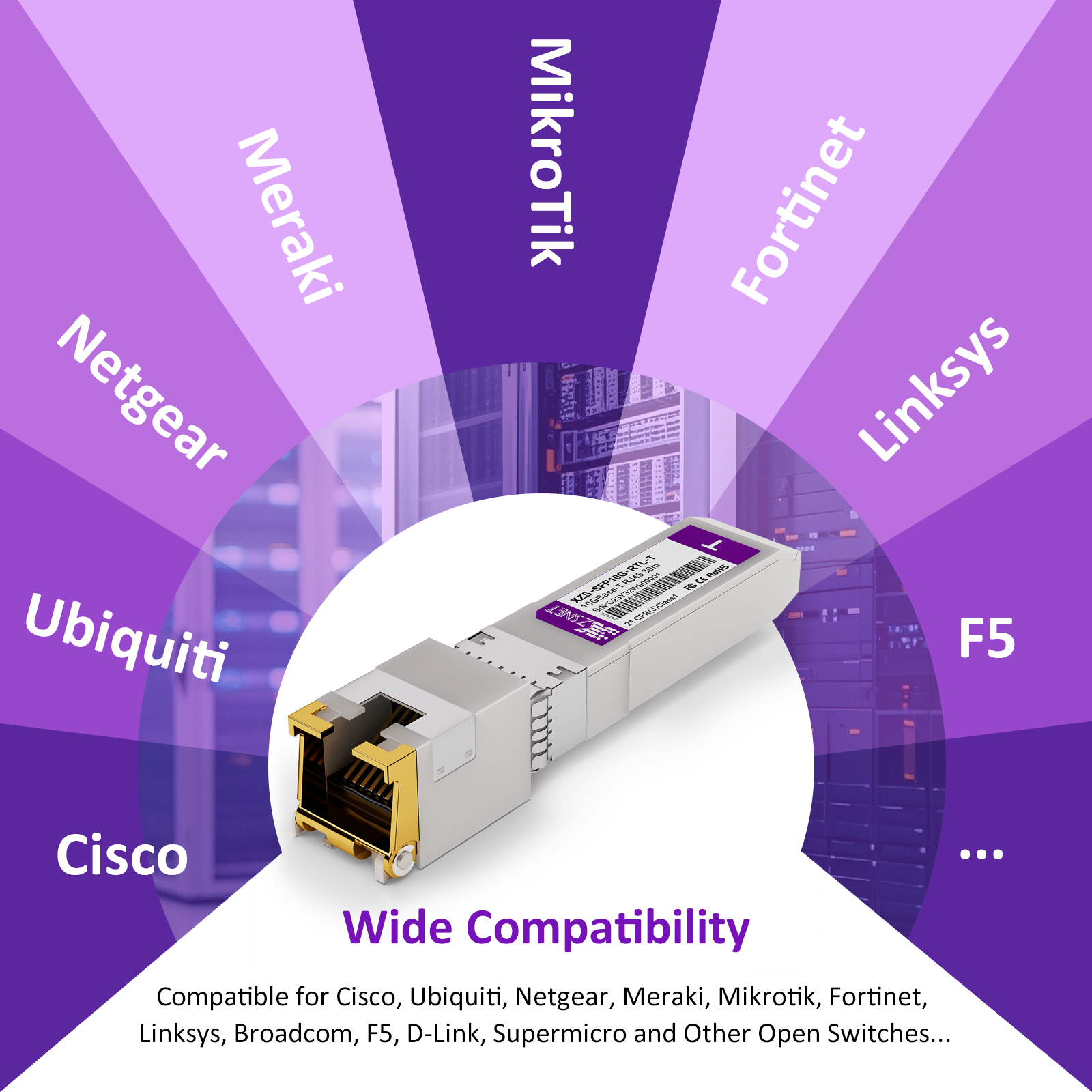 10GBASE-T SFP+ to RJ45 Transceiver, 1/2.5/5/10G Multi-Rate Copper SFP+ to Ethernet Module for Cisco SFP-10G-T-S, Ubiquiti UniFi UF-RJ45-10G, Mikrotik S+RJ10, Meraki, Netgear, D-Link and More