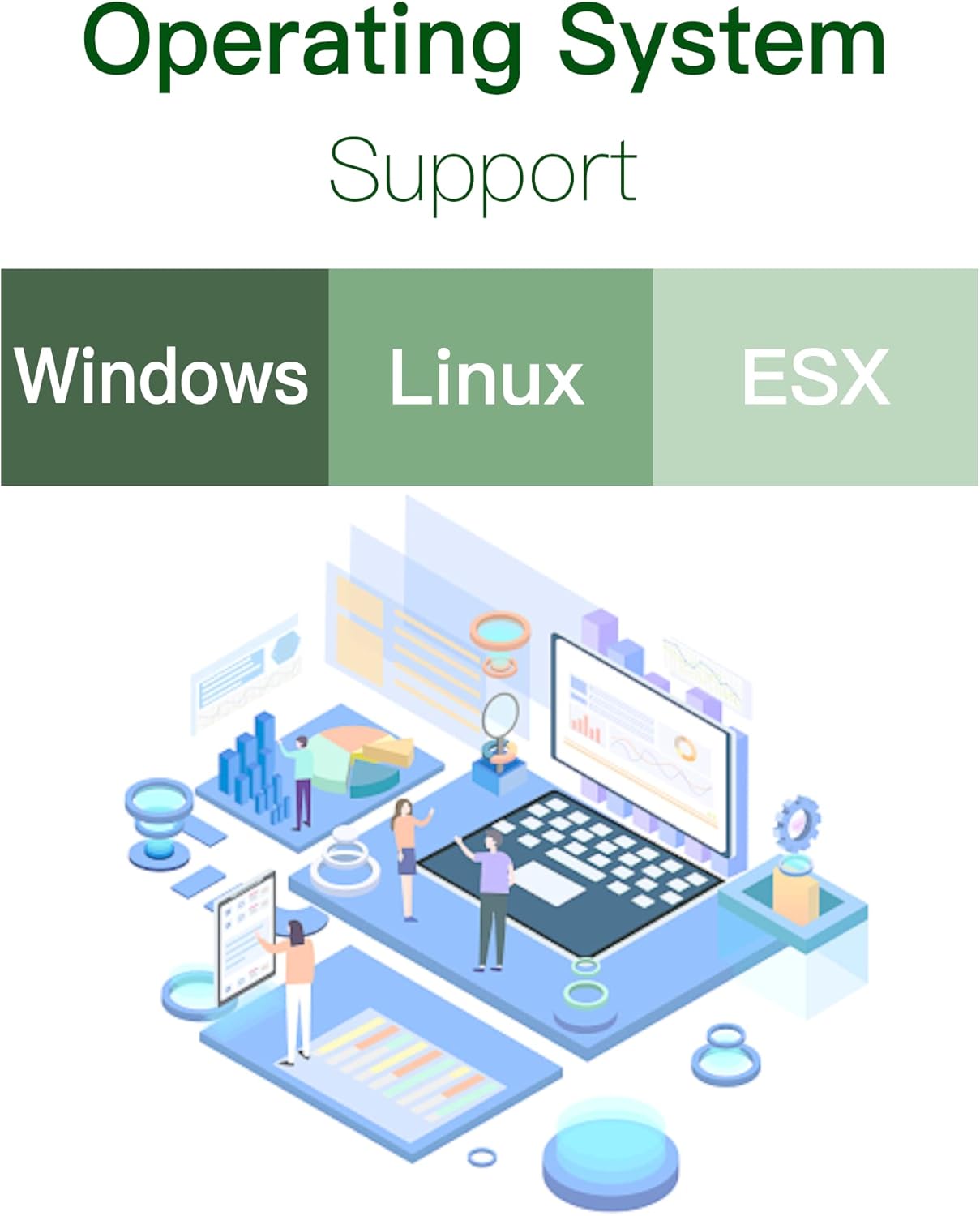 10G Network Card with Intel X540 Chip, 10GB PCI-E NIC Compare to Intel X540-T2, Dual RJ45 Port PCI Express X8 Ethernet Adapter Support Windows/Windows Server/Linux/Freebsd/VMware ESXi
