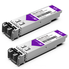 1000BASE-SX SFP Transceiver, 1.25G SFP to LC Multimode Fiber Module Compatible for Cisco GLC-SX-MMD, Ubiquiti UniFi UF-MM-1G, Mikrotik, Meraki, Netgear AGM731F, D-Link and More